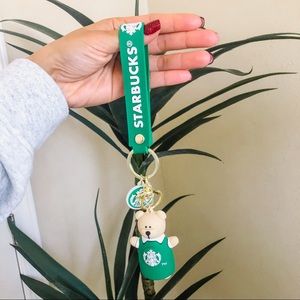 Starbucks Green Bear Key Chain Accessory